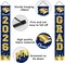 Graduation Party Decorations 2026 – Navy Blue & Gold “Congrats Grad” Door & Porch Banner Set | Class of 2026 Graduation Decor Supplies
